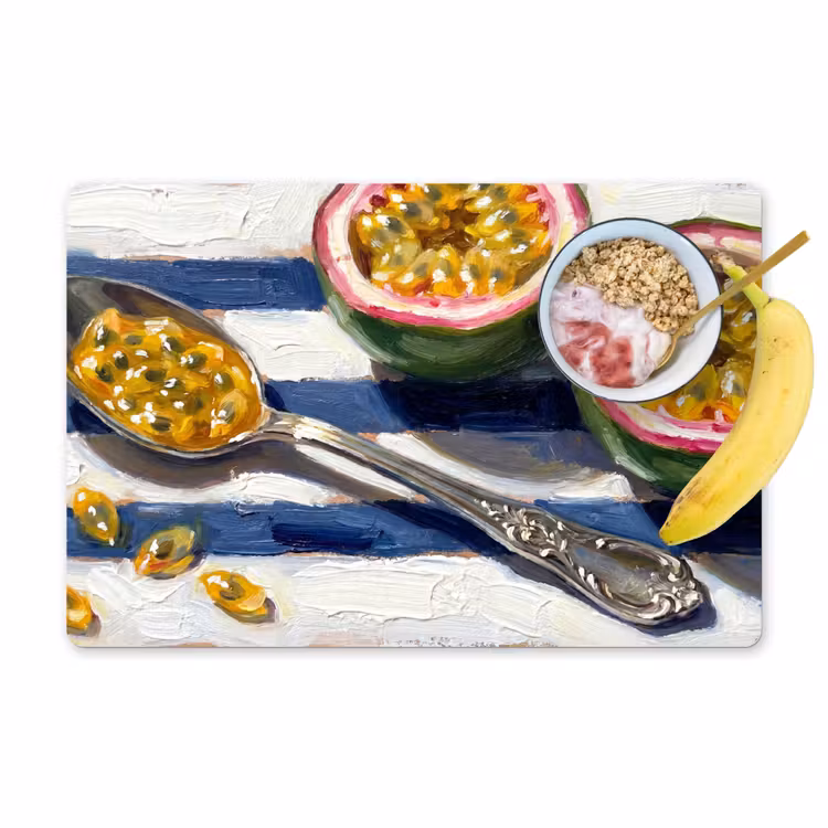 Tovaglietta – 6 pezzi - Cibo - Frutto della passione - Tropicale - Moderno - Colorato — 1