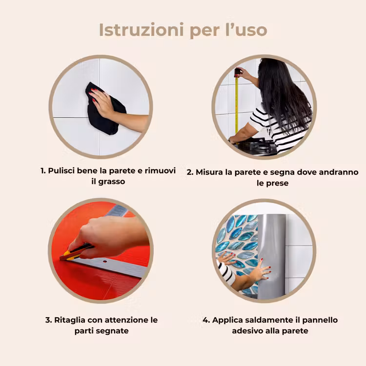 Schienale cucina - Motivo - Lucentezza - Astratto - Blu - Decorazione — 9