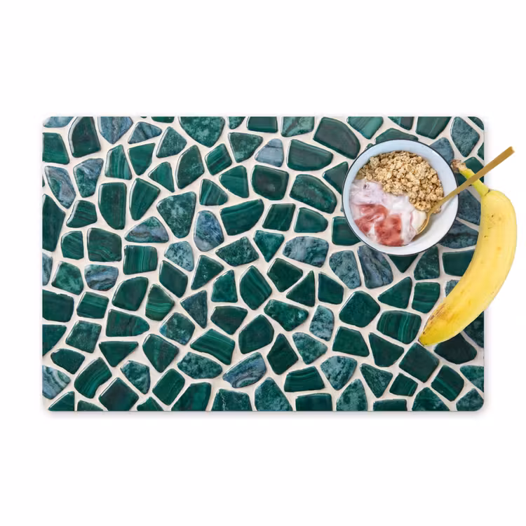 Tovaglietta – 6 pezzi - Texture - Pietra - Verde - Astratto - Motivo — 1