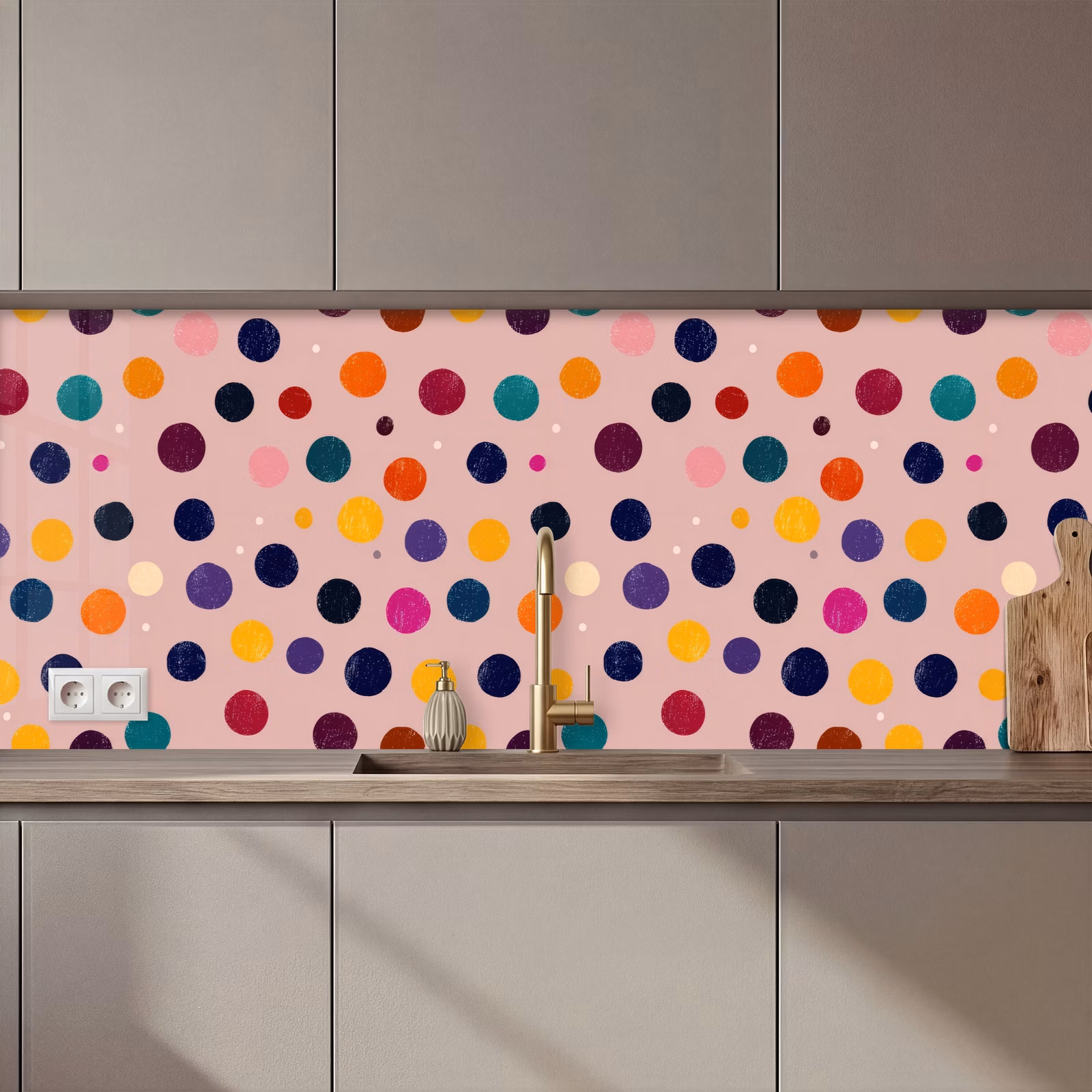 Schienale cucina - Cerchi - Motivi - Colorati — 1