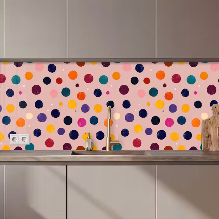 Schienale cucina - Cerchi - Motivi - Colorati — 1