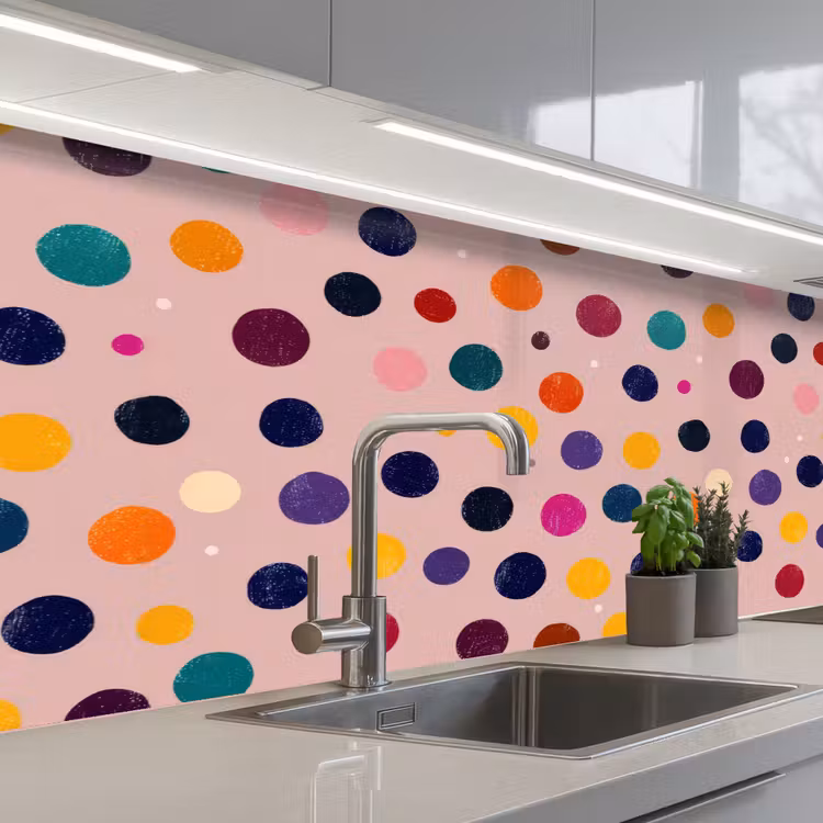 Schienale cucina - Cerchi - Motivi - Colorati — 2