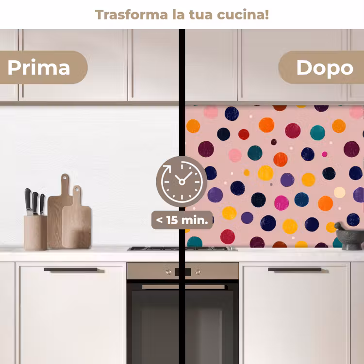 Schienale cucina - Cerchi - Motivi - Colorati — 3