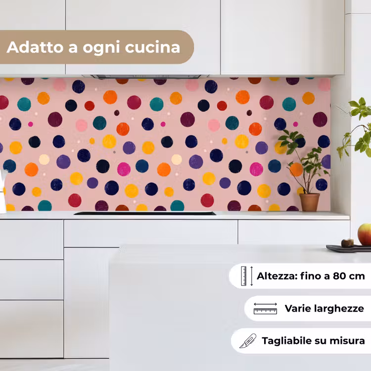 Schienale cucina - Cerchi - Motivi - Colorati — 7