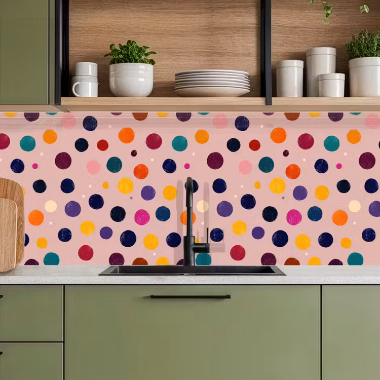 Schienale cucina - Cerchi - Motivi - Colorati — 8