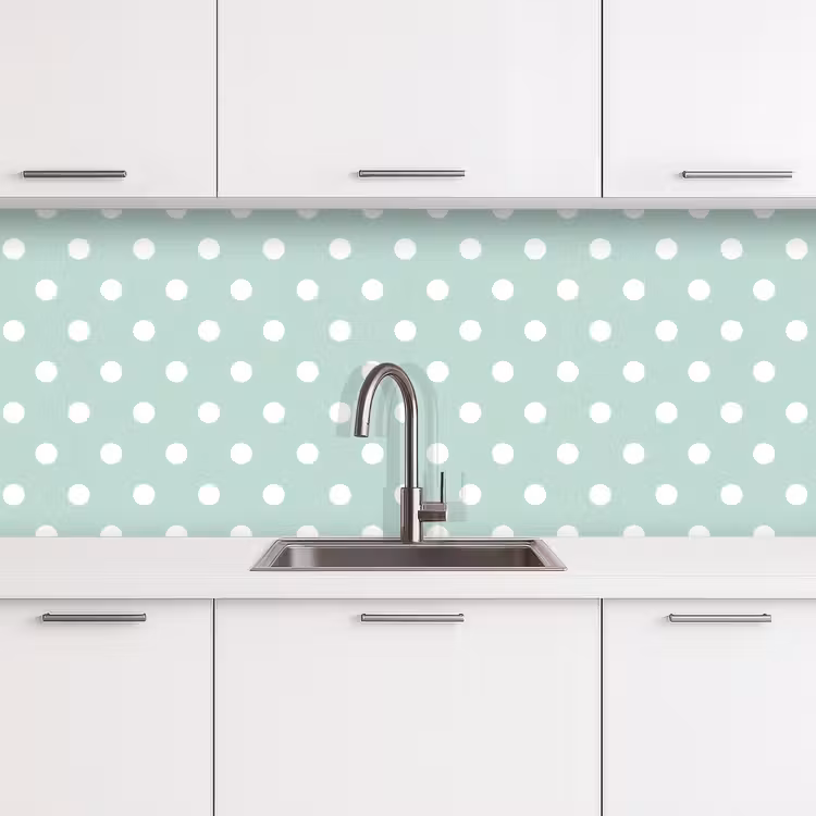 Schienale cucina - Classico - Polka - Verde — 4