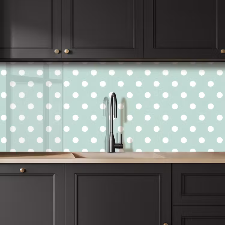 Schienale cucina - Classico - Polka - Verde — 6