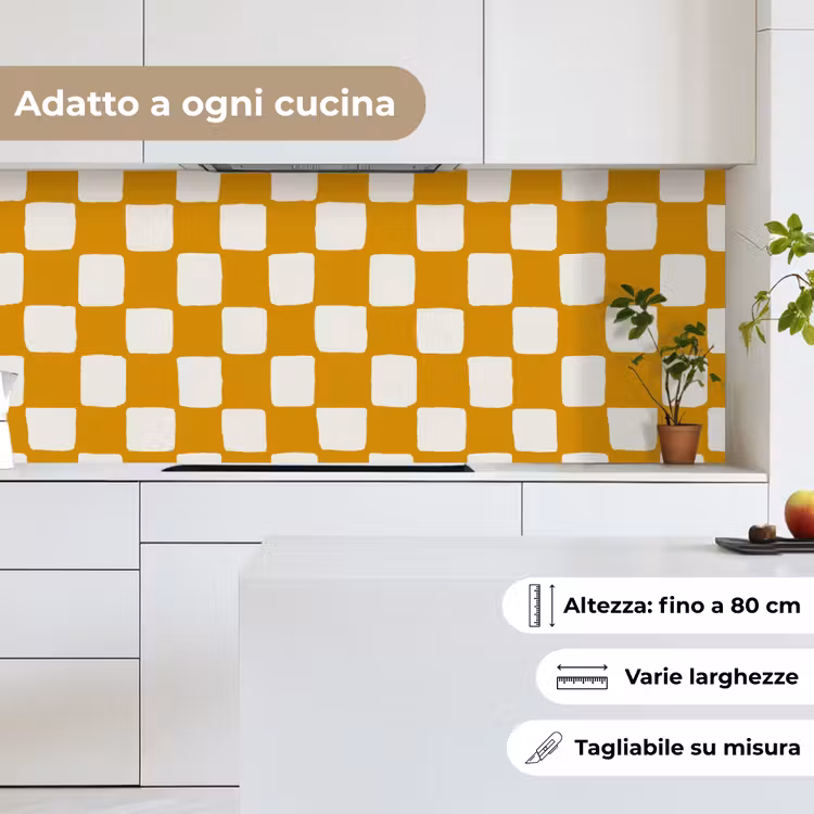 Schienale cucina - Grafica - Motivo - Ocra — 7