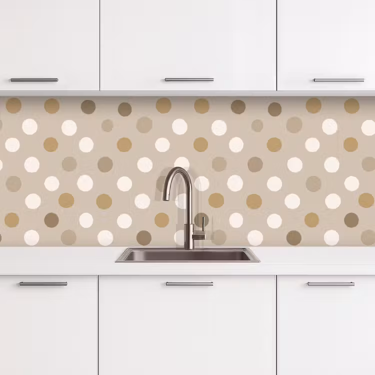 Schienale cucina - Pois - Beige — 4