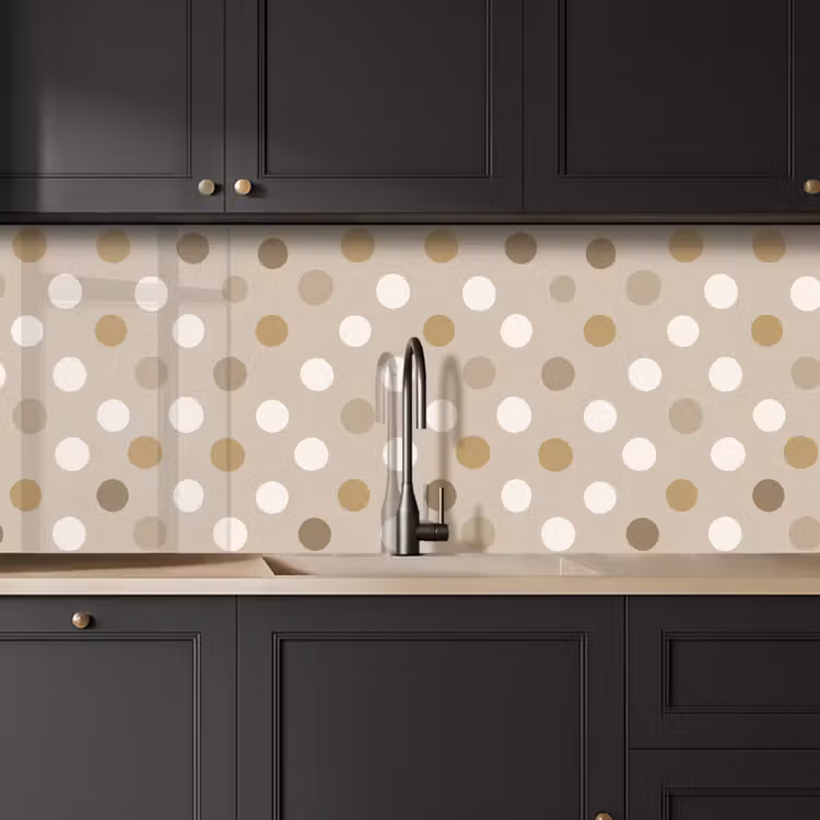 Schienale cucina - Pois - Beige — 6