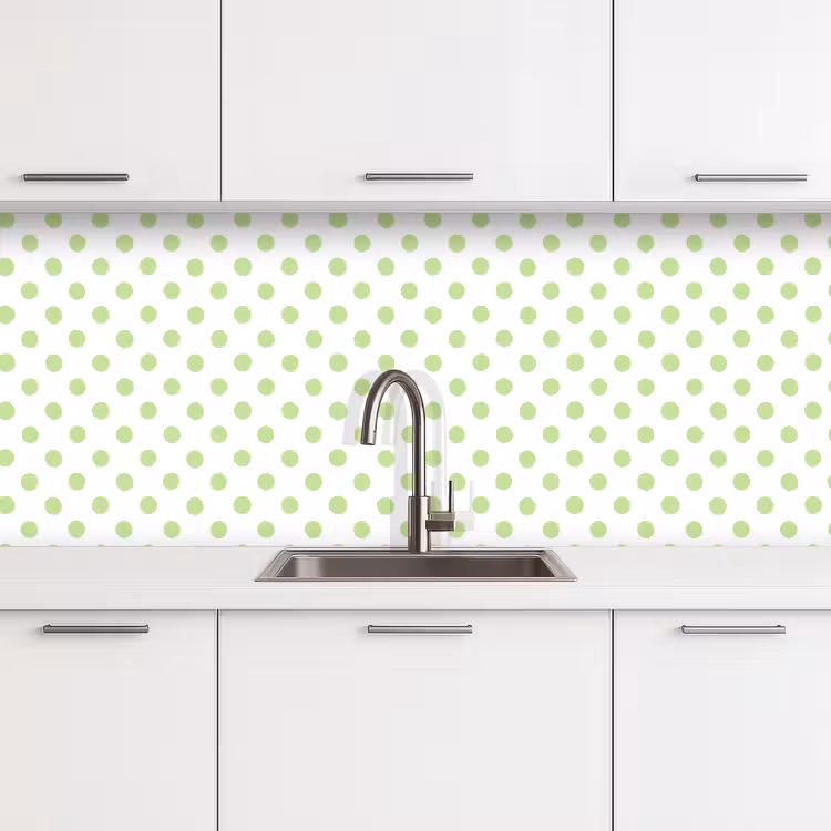 Schienale cucina - Puntini - Classico - Verde — 4