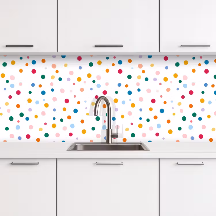 Schienale cucina - Puntini - Giocoso - Colorato — 4
