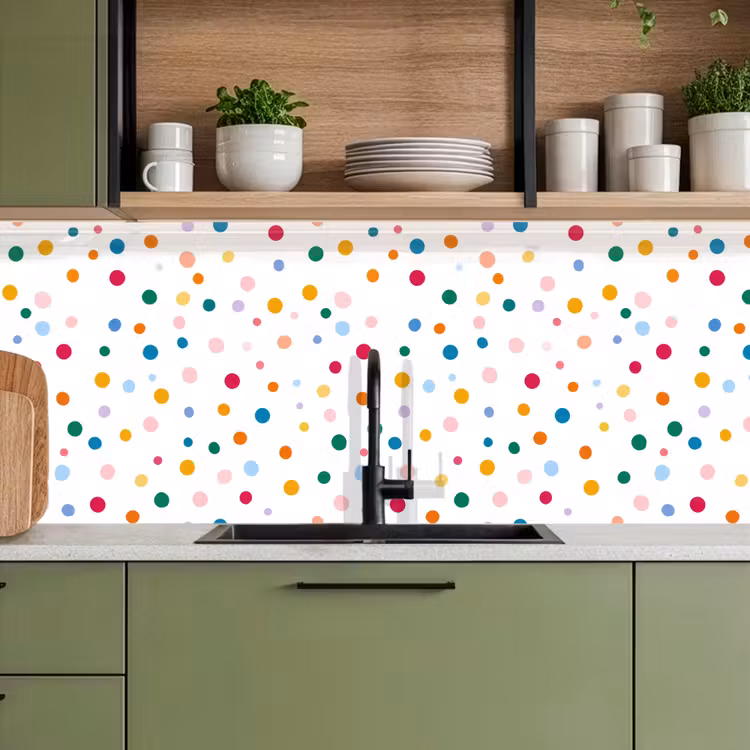 Schienale cucina - Puntini - Giocoso - Colorato — 8