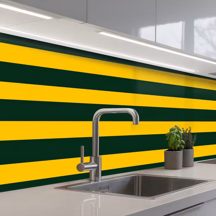 Schienale cucina - Classico - Strisce - Verde — 2