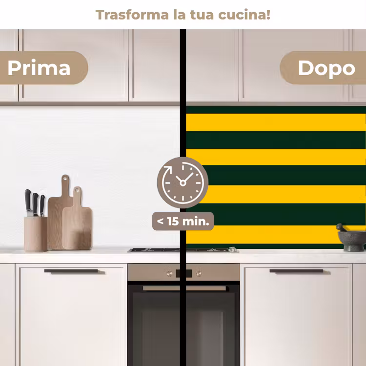 Schienale cucina - Classico - Strisce - Verde — 3