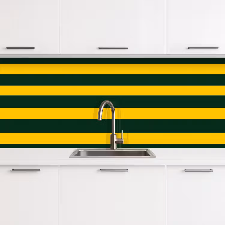 Schienale cucina - Classico - Strisce - Verde — 4