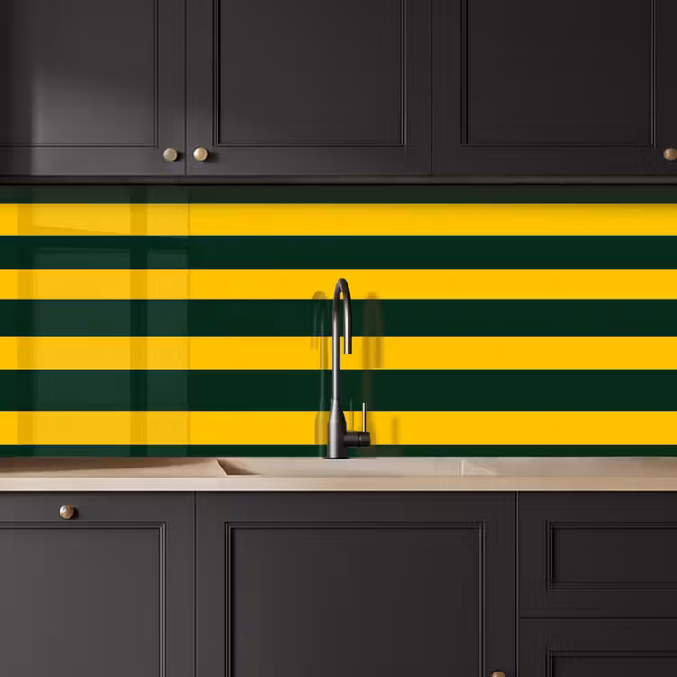 Schienale cucina - Classico - Strisce - Verde — 6