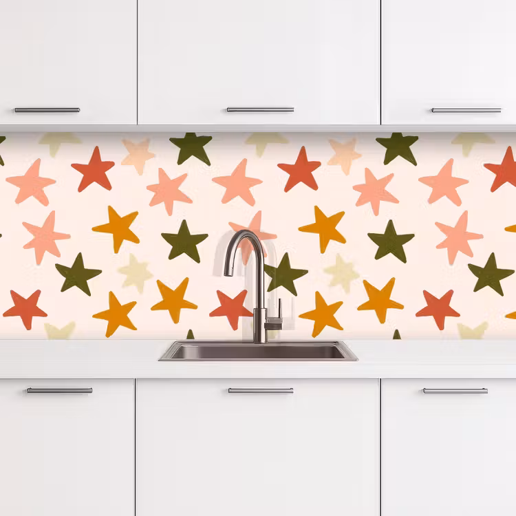Schienale cucina - Stelle - Motivo - Colorato — 4