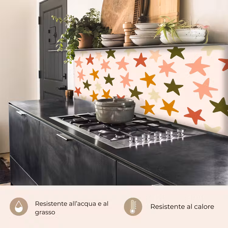 Schienale cucina - Stelle - Motivo - Colorato — 5