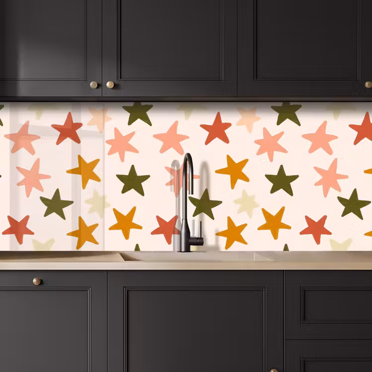 Schienale cucina - Stelle - Motivo - Colorato — 6