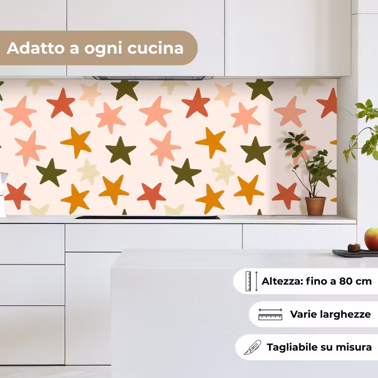 Schienale cucina - Stelle - Motivo - Colorato — 7