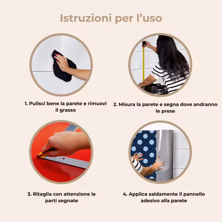 Schienale cucina - Classico - Puntini - Blu — 9