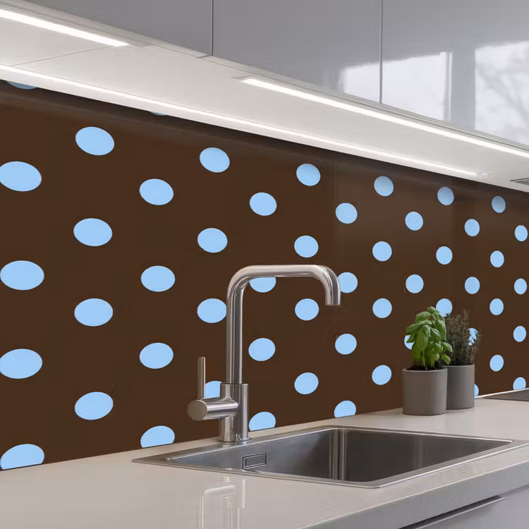 Schienale cucina - Classico - Puntini - Marrone — 2