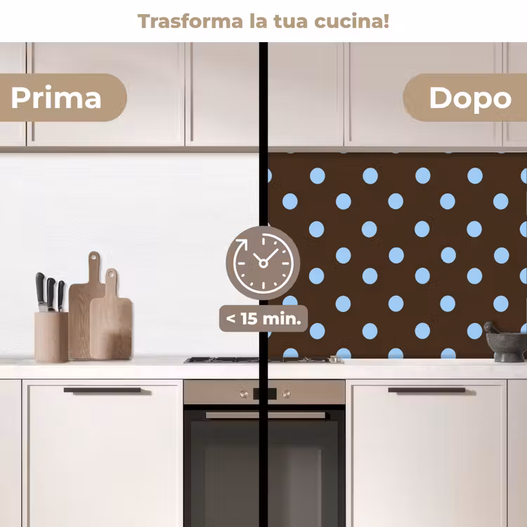 Schienale cucina - Classico - Puntini - Marrone — 3