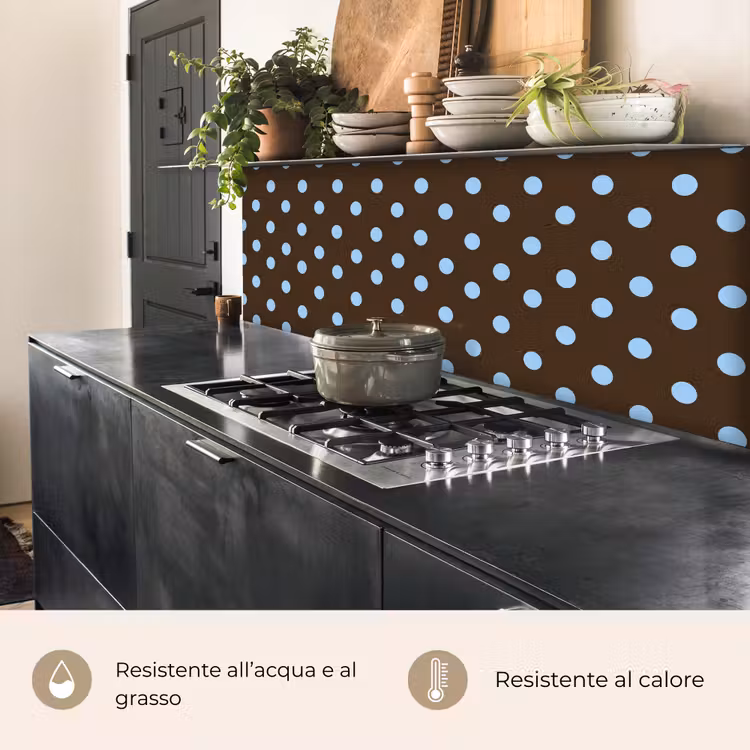 Schienale cucina - Classico - Puntini - Marrone — 5