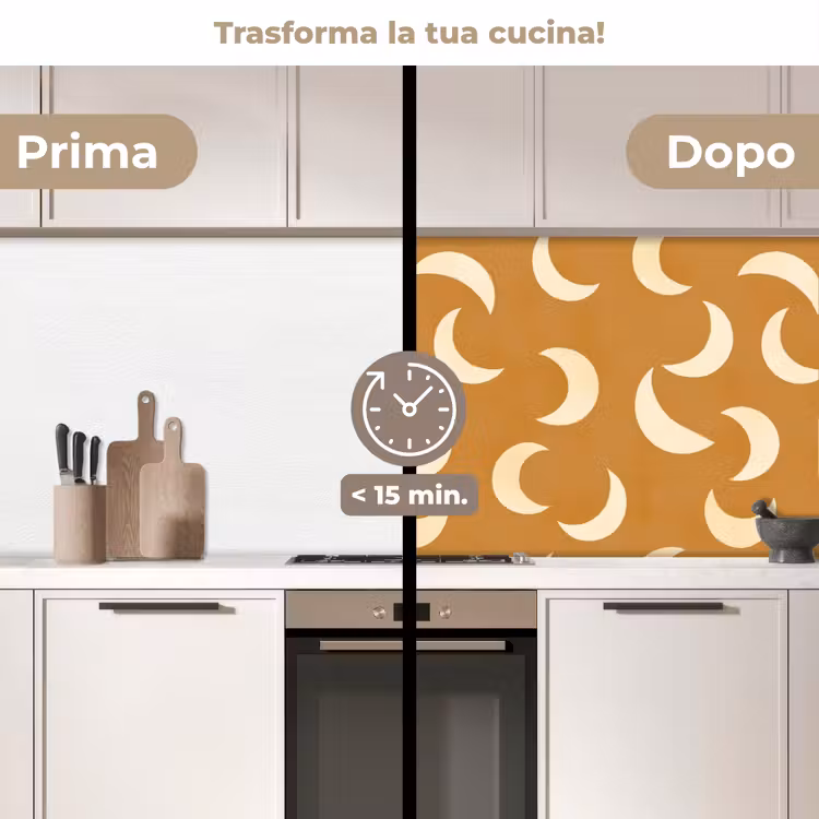 Schienale cucina - Criniera - Modello - Ocra — 3