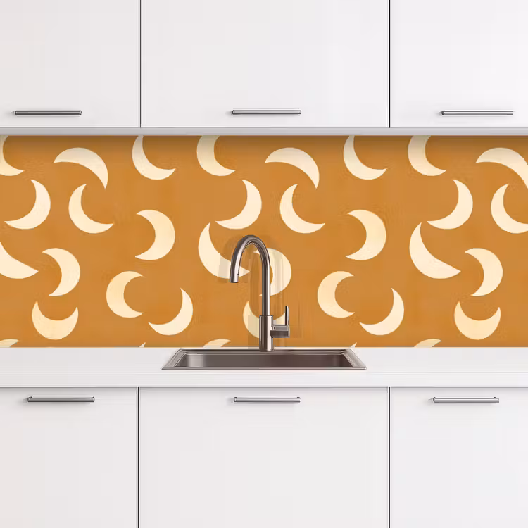 Schienale cucina - Criniera - Modello - Ocra — 4