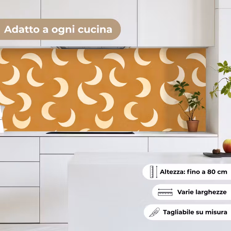 Schienale cucina - Criniera - Modello - Ocra — 7