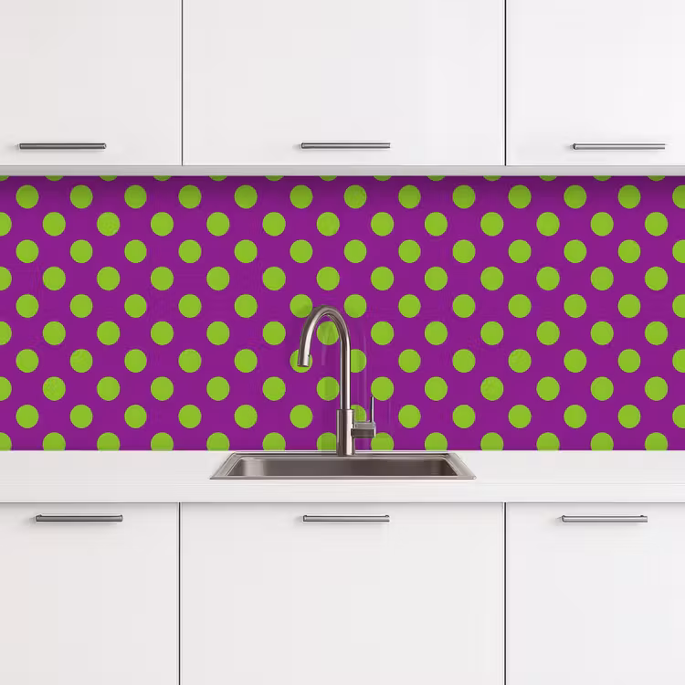 Schienale cucina - Pois - Classico - Verde — 4