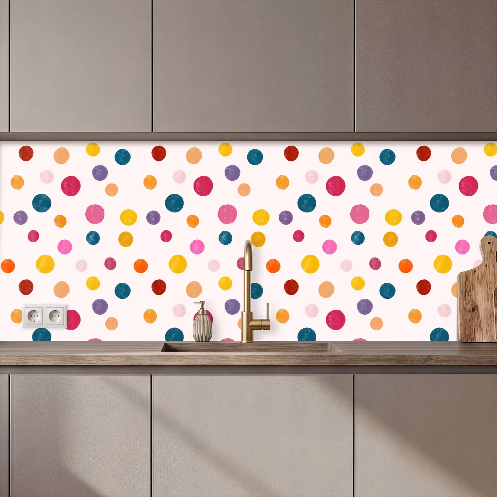 Schienale cucina - Cerchi - Giocosi - Colorati — 1