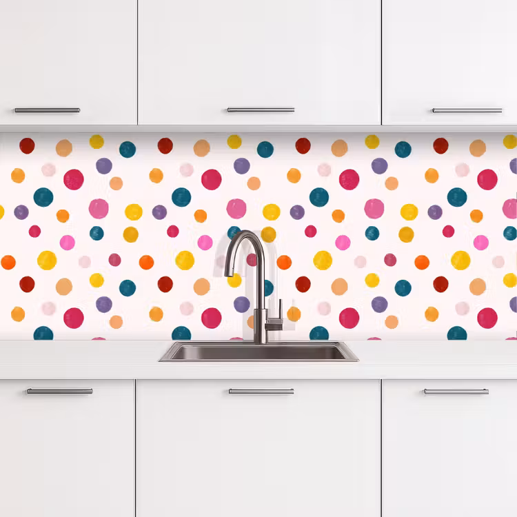 Schienale cucina - Cerchi - Giocosi - Colorati — 4