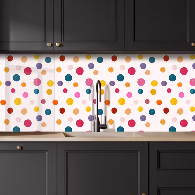 Schienale cucina - Cerchi - Giocosi - Colorati — 6