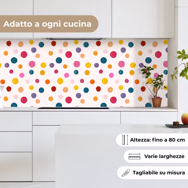 Schienale cucina - Cerchi - Giocosi - Colorati — 7