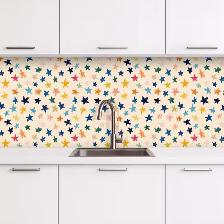 Schienale cucina - Motivo - Stelle - Colorato — 4