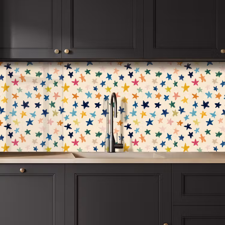 Schienale cucina - Motivo - Stelle - Colorato — 6