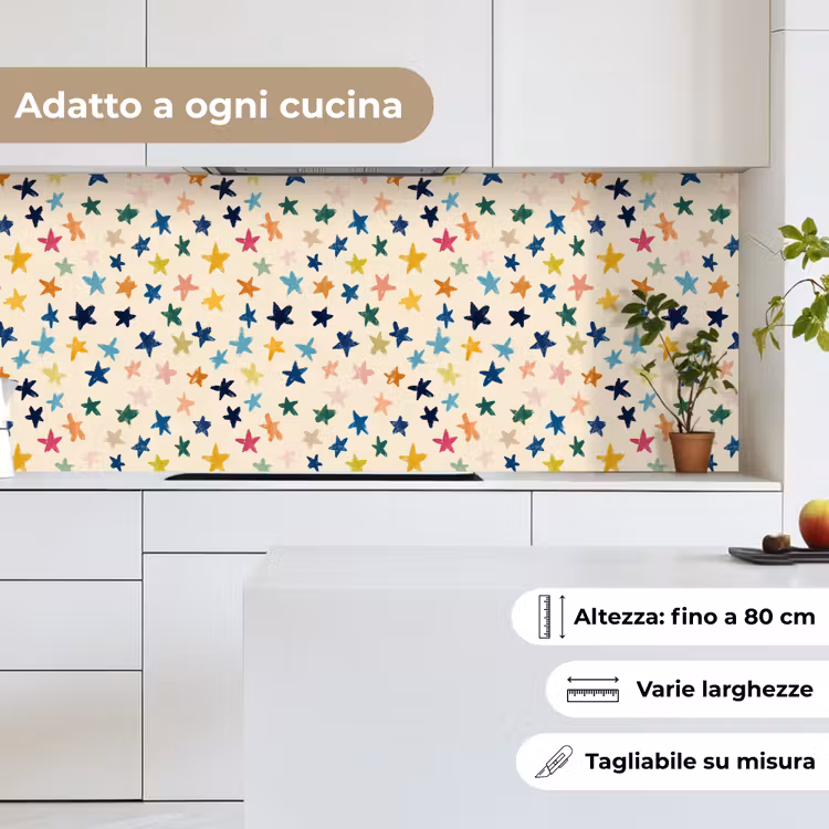 Schienale cucina - Motivo - Stelle - Colorato — 7