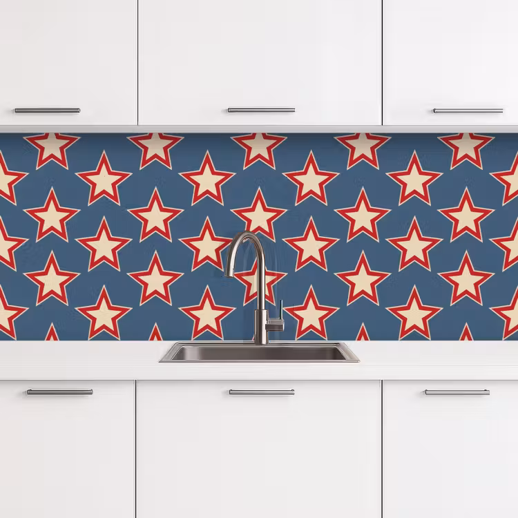 Schienale cucina - Stella - Classico - Blu — 4