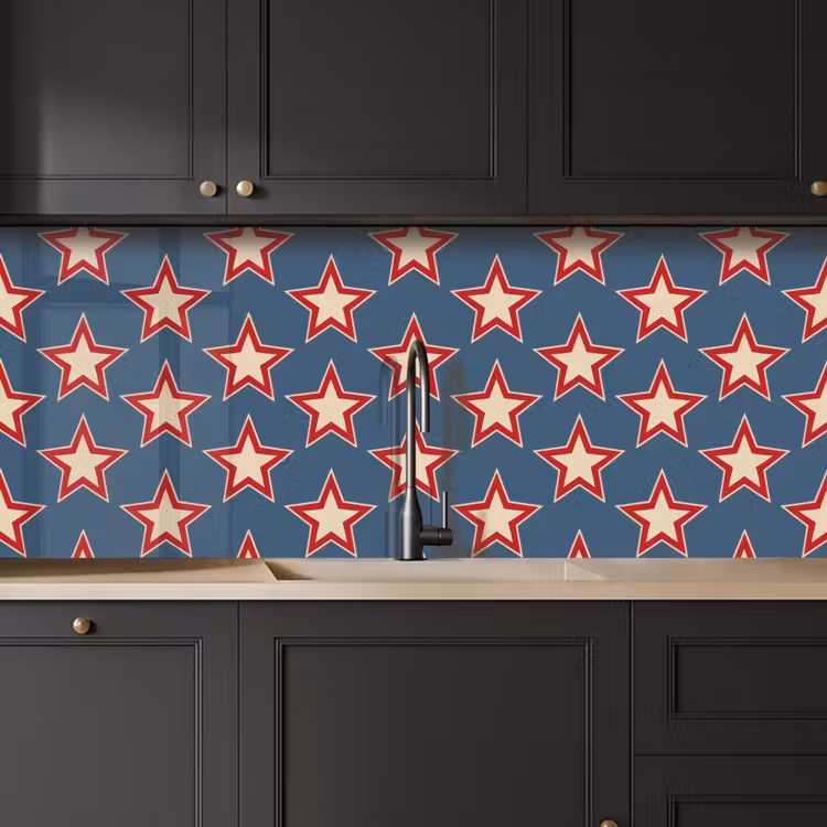 Schienale cucina - Stella - Classico - Blu — 6