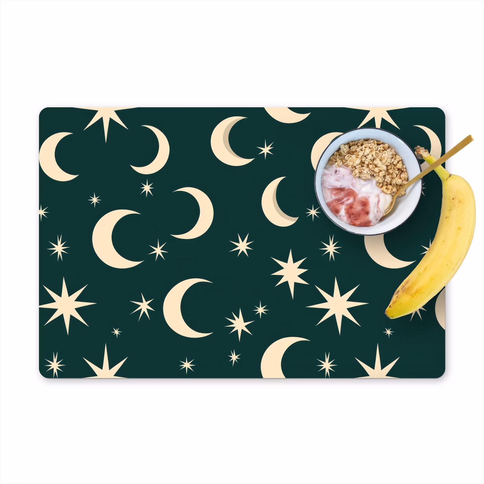 Tovaglietta – 6 pezzi - Lune - Stelle - Verde — 1