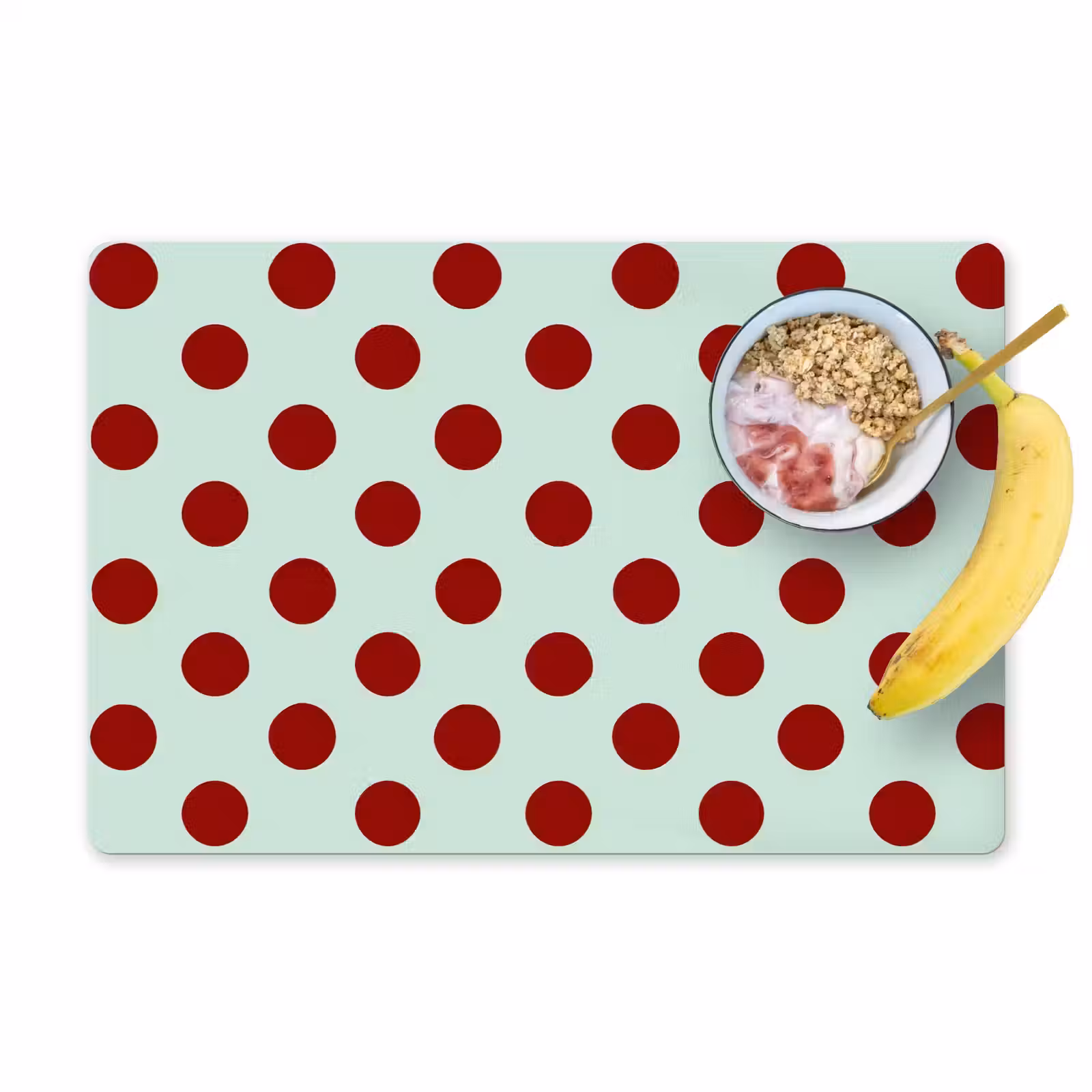 Tovaglietta – 6 pezzi - Pois - Rosso — 1