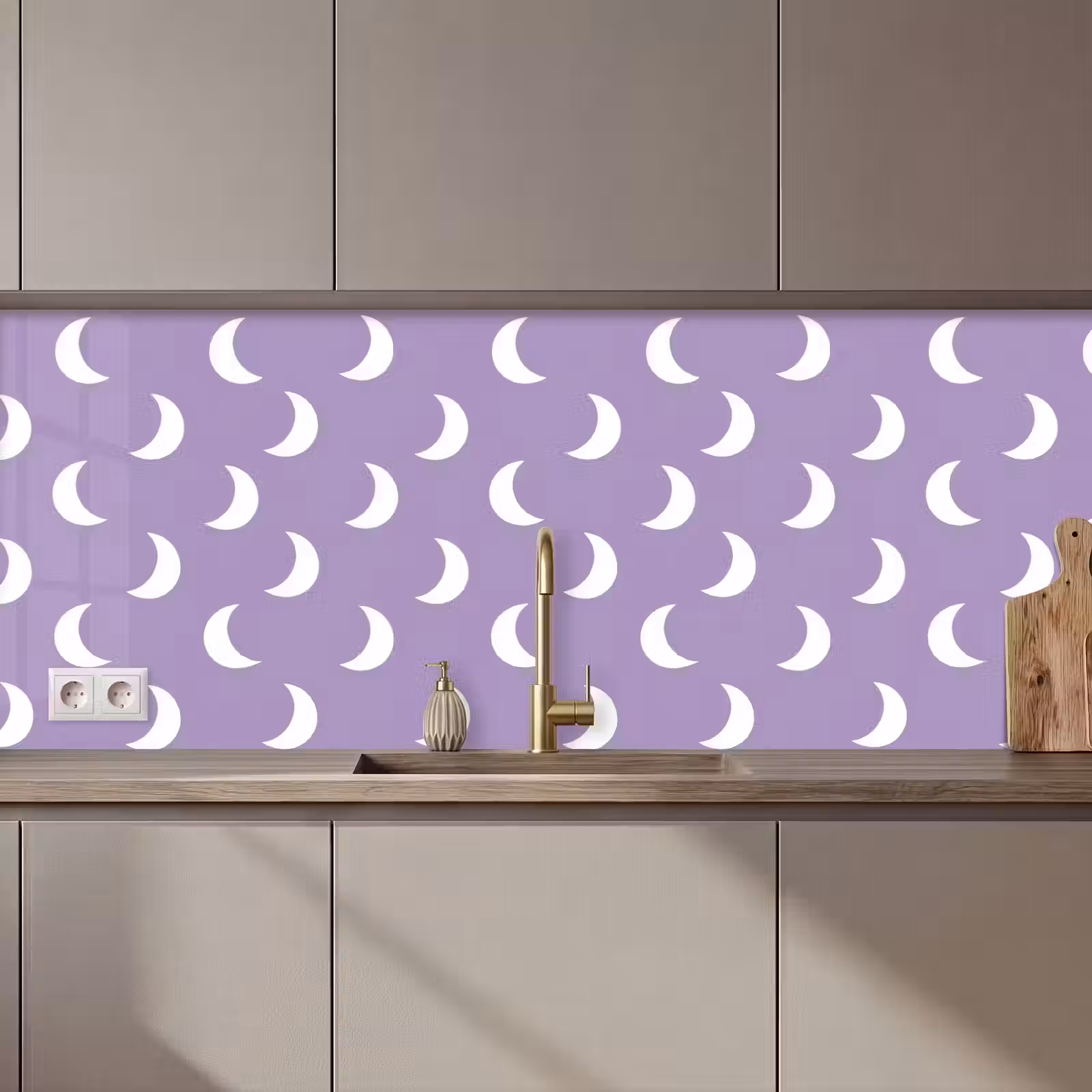 Schienale cucina - Criniera - Modello - Viola — 1