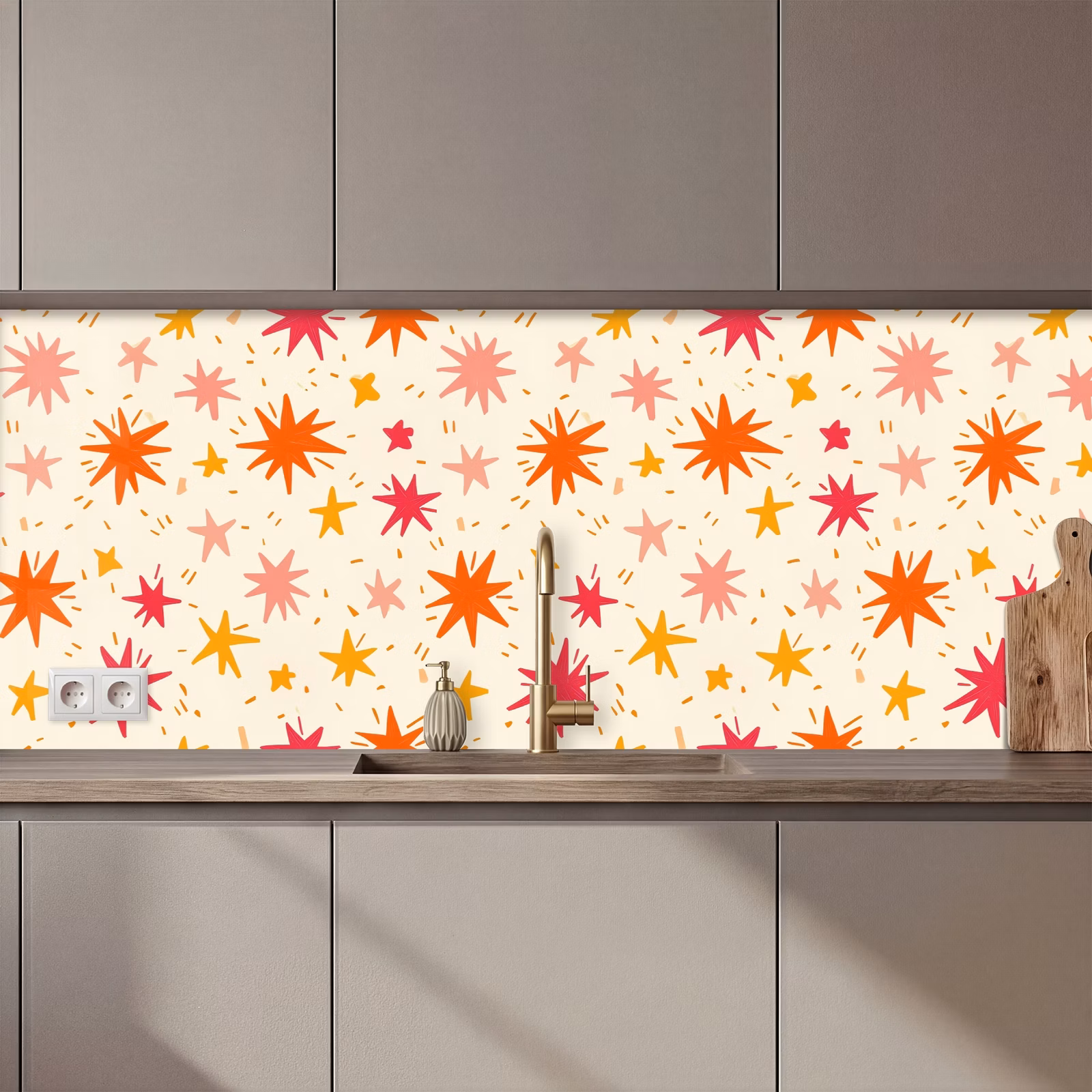Schienale cucina - Stelle - Giocoso - Colorato — 1