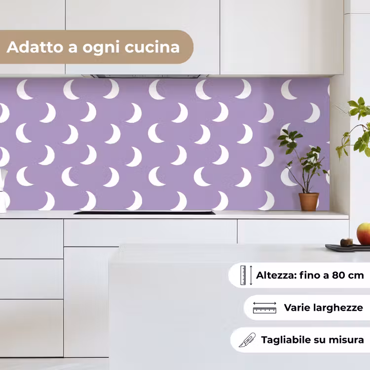 Schienale cucina - Criniera - Modello - Viola — 7