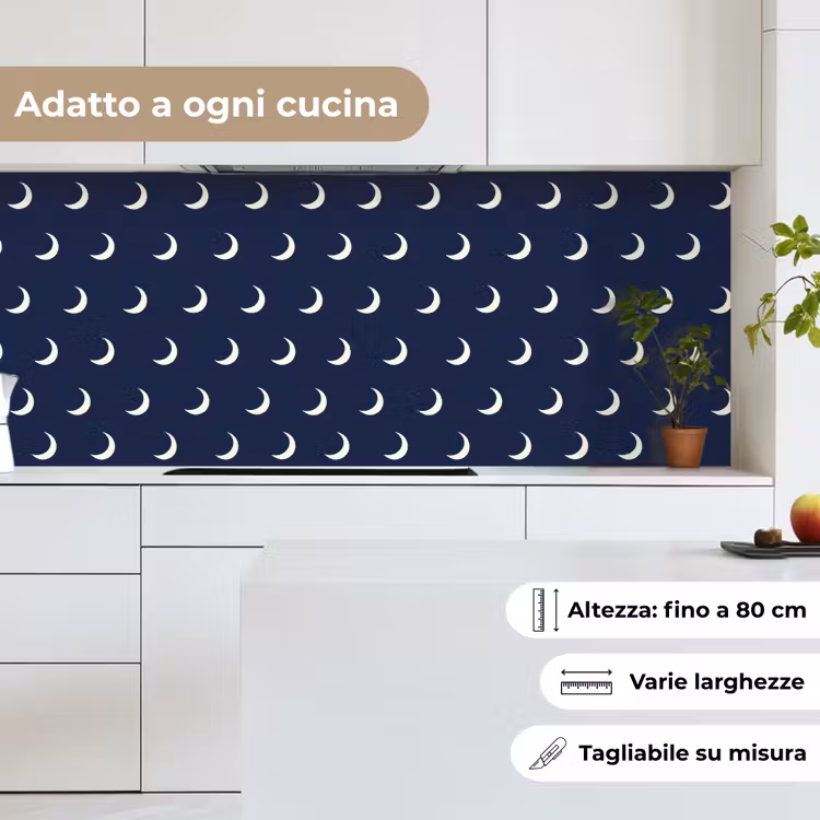 Schienale cucina - Modello - Criniera - Blu — 7