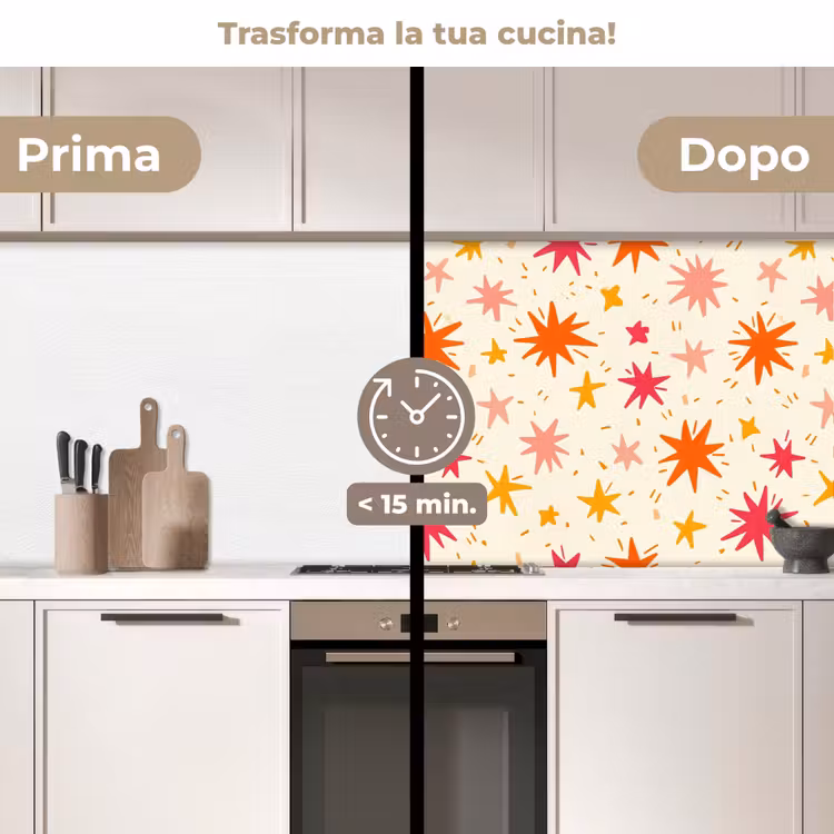 Schienale cucina - Stelle - Giocoso - Colorato — 3