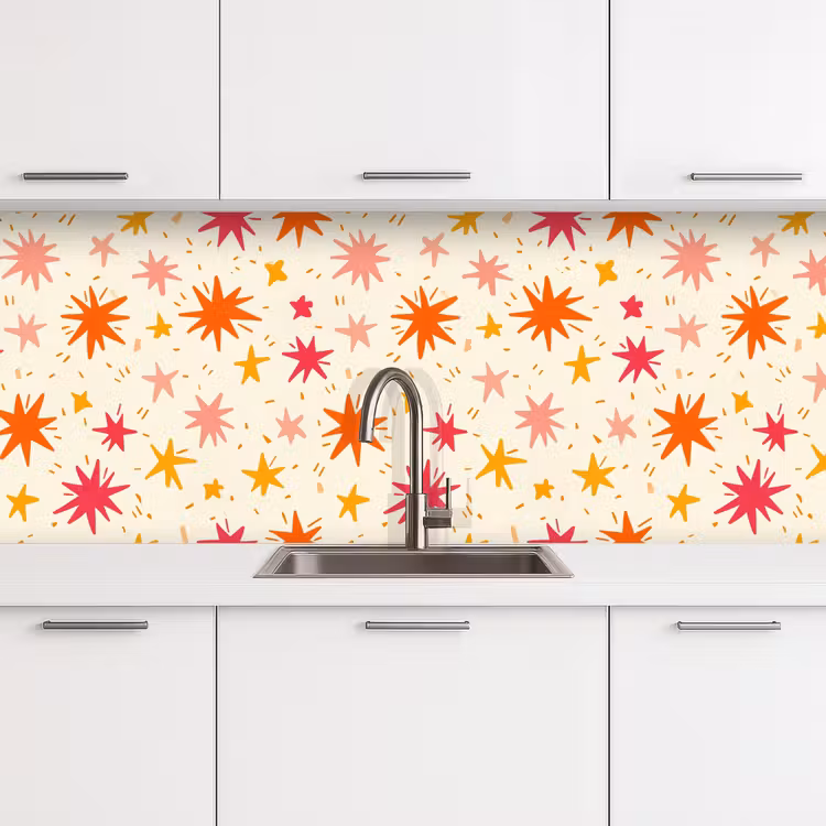 Schienale cucina - Stelle - Giocoso - Colorato — 4
